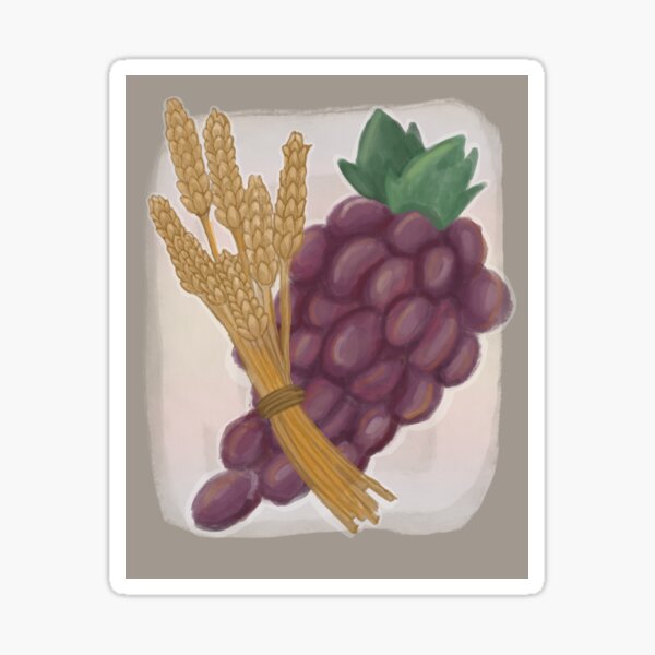 Item preview, Wheat And Grapes designed and sold by TalontedDesigns.