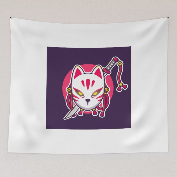 Item preview, Cute Kitsune with Sword Collection | Embrace the Magical Charm designed and sold by hjian8219.