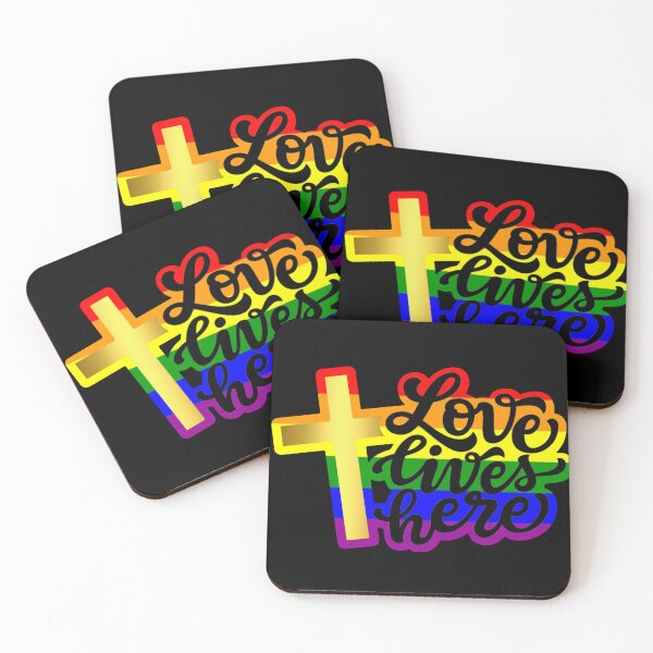 Item preview, Love lives here LGBTQ Christian designed and sold by KCAbdelnour.