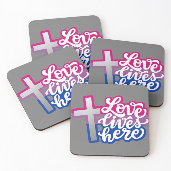 Item preview, Love lives here LGBTQ bisexual Christian designed and sold by KCAbdelnour.