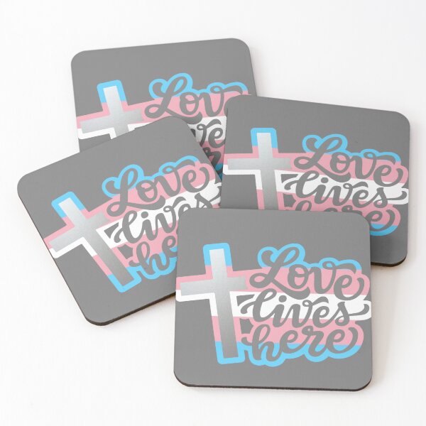 Item preview, Love lives here LGBTQ transgender Christian designed and sold by KCAbdelnour.