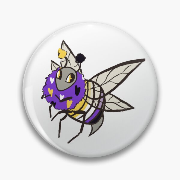 Item preview, Nonbinary bee designed and sold by vparcarts.
