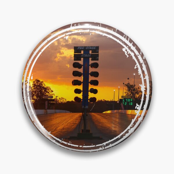 Item preview, Sunset Drag Track Drag Strip Christmas Tree Sun on Golden Hour designed and sold by dragphotos.