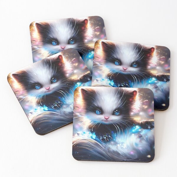 Item preview, Cute Kitty Digital Art Sticker designed and sold by teespedia.
