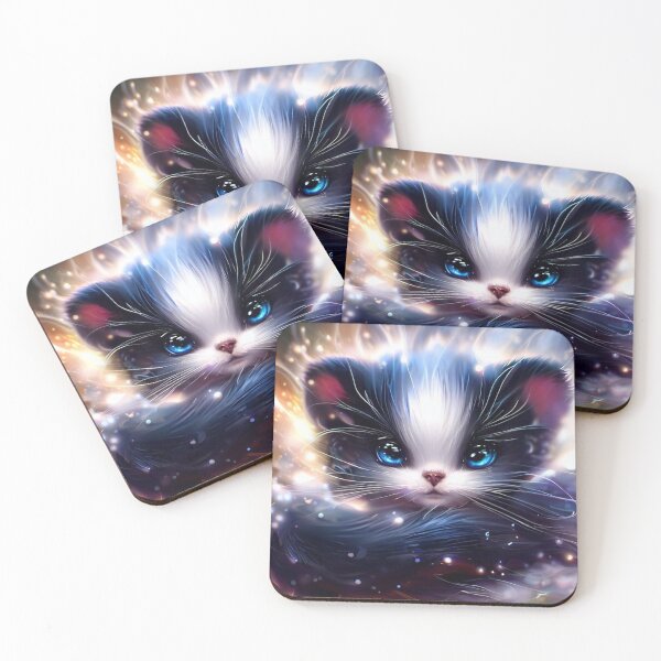 Item preview, Cute Kitty Digital Art Sticker designed and sold by teespedia.