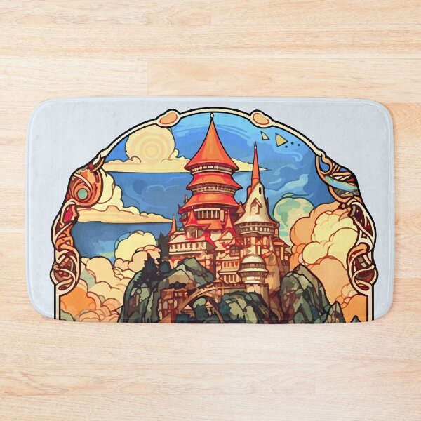 Item preview, Fantasy Art Nouveau Castle designed and sold by entwithanaxe.