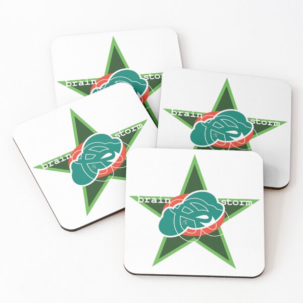 Item preview, Brain Storm green star, POP Abstract art designed and sold by ArtDoor54.