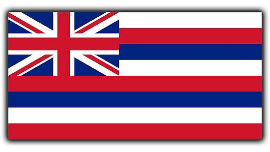 Póster «Hawai, bandera de hawaii, hawaiin, bandera, estado, banderas