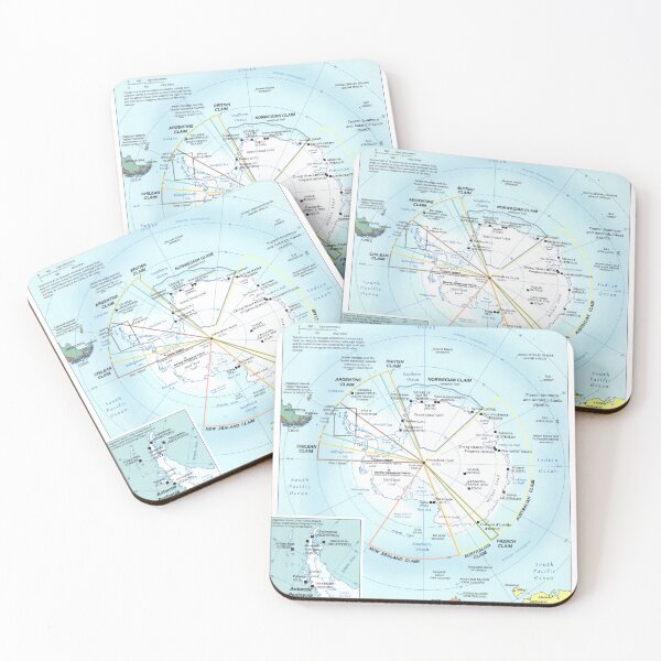Item preview, Map of Antarctica (2005) designed and sold by BravuraMedia.