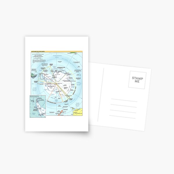 Item preview, Map of Antarctica (2005) designed and sold by BravuraMedia.