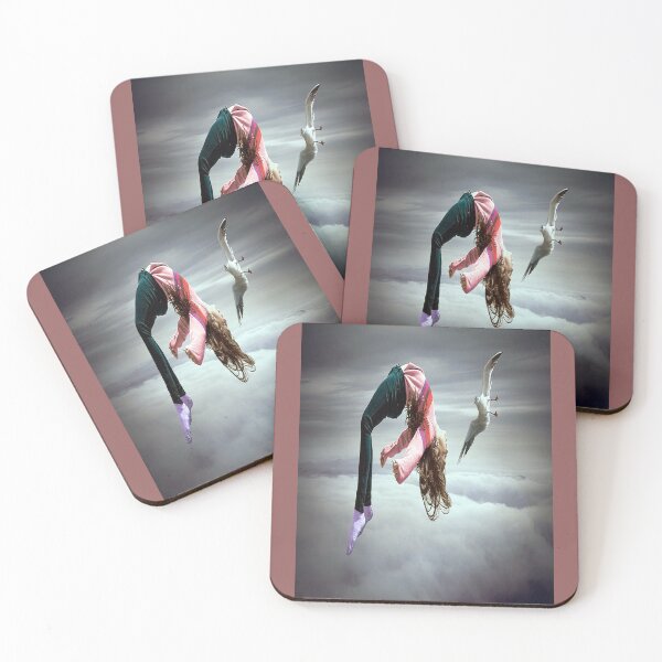 Item preview, Photoshop Art: little Girl and Seagull perform mid-air flip designed and sold by mturns57.