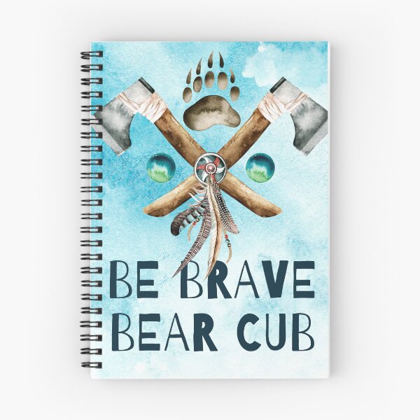 Item preview, Be Brave Bear Cub, Vivero, bosque, naturaleza, oso, desierto designed and sold by NixieNoo.
