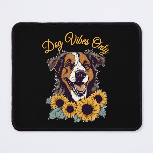 Item preview, Cute Australian Shepherd Sunflower Blossom Flower Design Floral Art Pet Dog designed and sold by MysteriousJ.