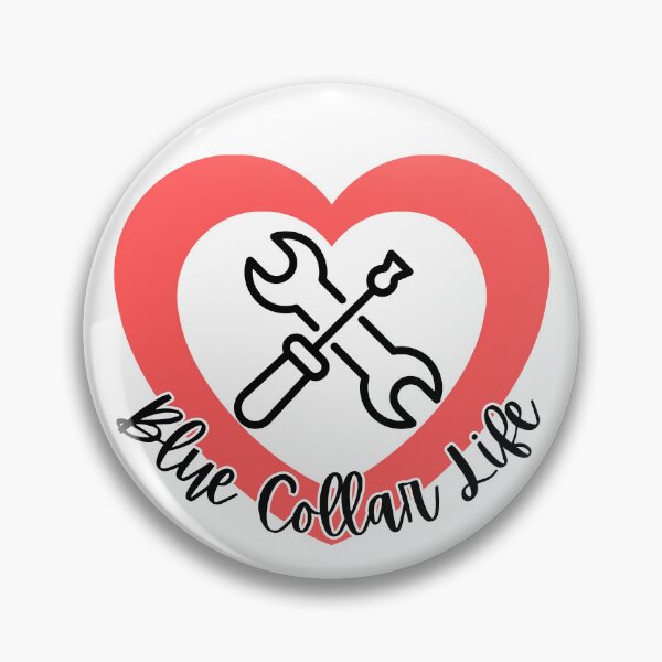 Item preview, Blue Collar Life l Red Heart designed and sold by GabbyC03.