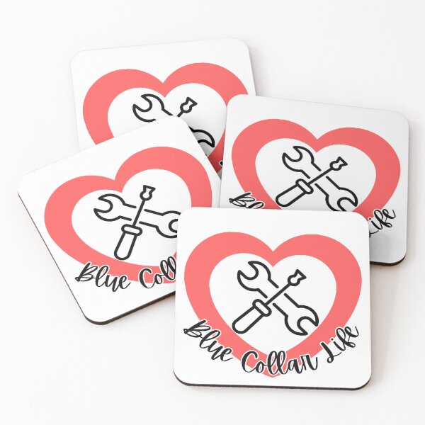 Item preview, Blue Collar Life l Red Heart designed and sold by GabbyC03.