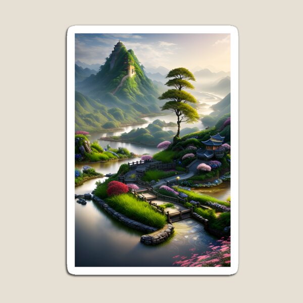 Item preview, Chinese Penglai Wonderland 9 - Chinese painting designed and sold by joejiing.