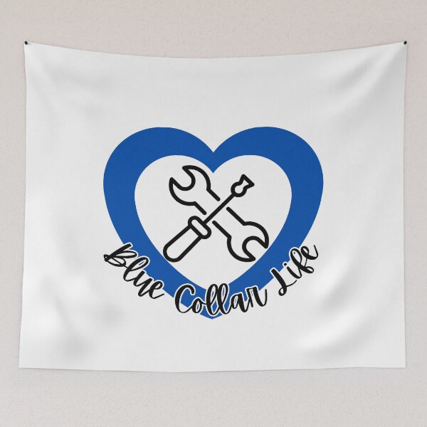 Item preview, Blue Collar Life l Blue Heart designed and sold by GabbyC03.