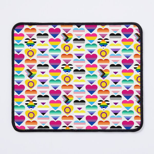 Item preview, Pride Flag Hearts Pattern, LGBTQ+, Pride Parade designed and sold by Booshort.