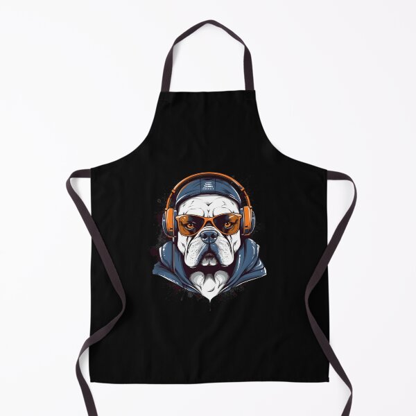 Item preview, Cool Bulldog DJ Badass Design, Awesome Art Pet Dog designed and sold by MysteriousJ.