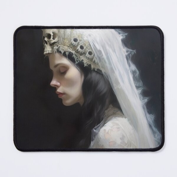 Item preview, Evelyn The Bride of Bones - AI Art - AI Painting - Digital Art - Gothic -Gift - Wall Art - Painting - Gift for Her- Home Decor and Gifts designed and sold by BrideOfBones.