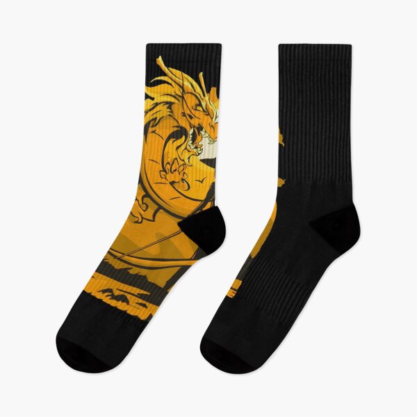 Item preview, Diseño de samurai y dragón de anime amarillo. designed and sold by HilmaKeefe.