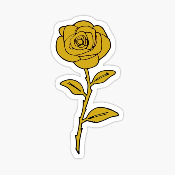 Rose - Gold Sticker