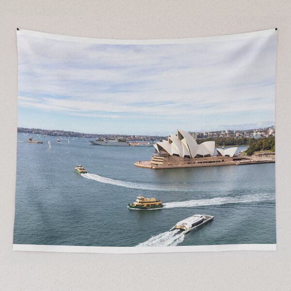 Item preview, Sydney Opera House and ferries on the harbour  designed and sold by Martin Berry Photography.