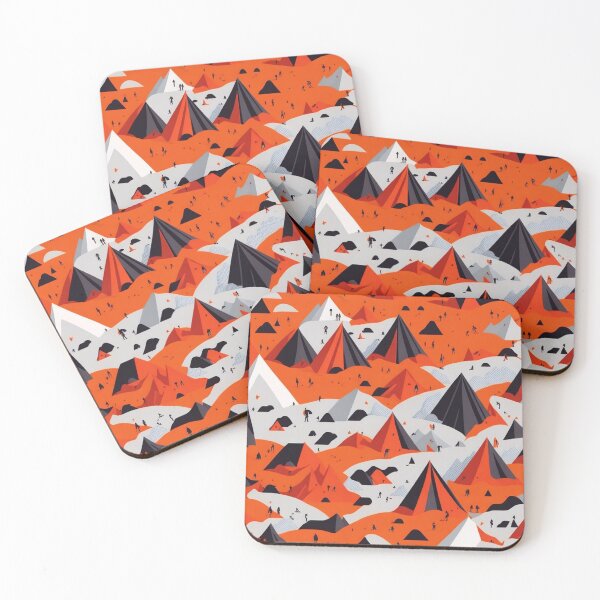 Item preview, Mountain Mosaic Illustrated Repeat Patterns Reflecting Alpine Landscapes designed and sold by mdhanim.