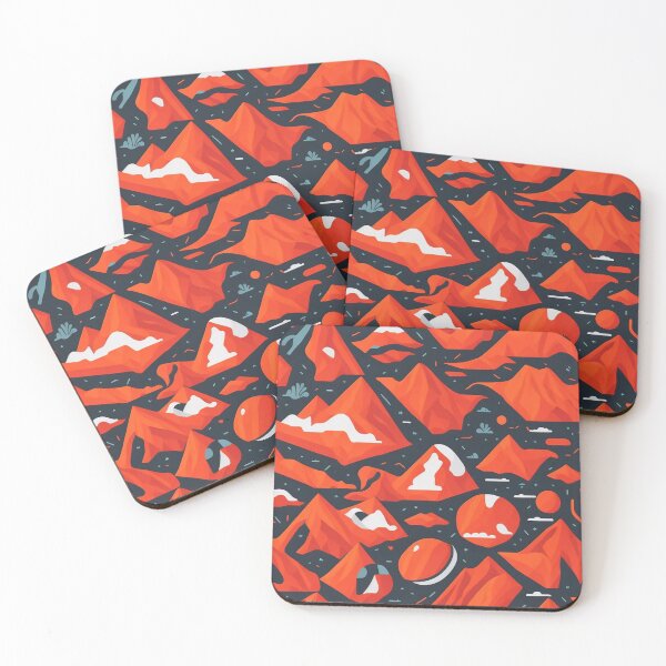 Item preview, Peaks and Valleys Illustrated Mountain Pattern Repetitions designed and sold by mdhanim.