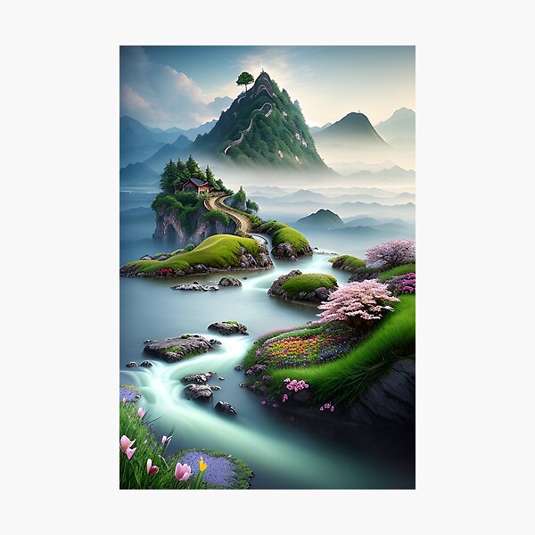 Item preview, Chinese Penglai Wonderland 19 - Chinese painting designed and sold by joejiing.
