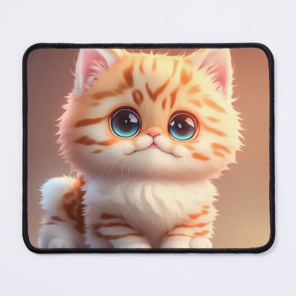 Item preview, Cute adorable fluffy kitten that gives tenderness designed and sold by cristian-aguedo.