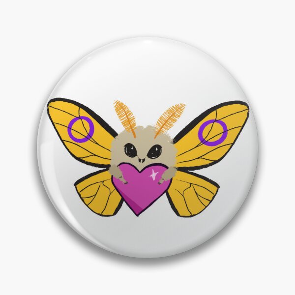 Item preview, Intersex moth designed and sold by vparcarts.