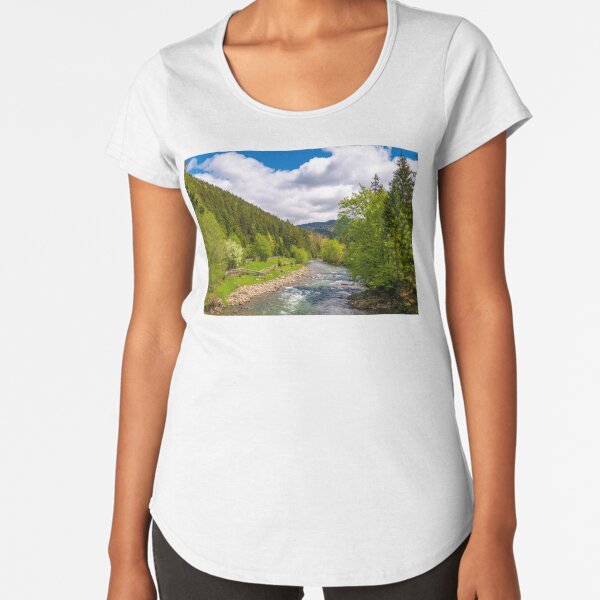 Tereblya river of Carpathian mountains Premium Scoop T-Shirt