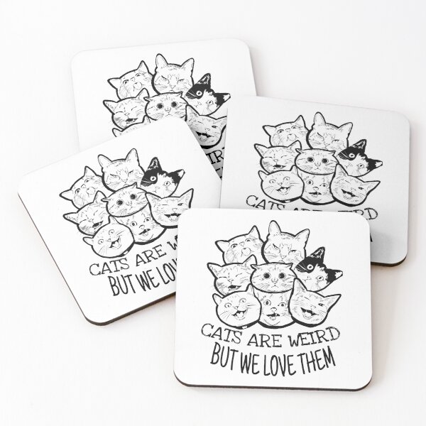 Item preview, CATS ARE WEIRD designed and sold by WONDER-ANING.