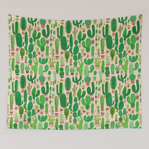 Aperçu de l'œuvre motif de cactus créée et vendue par ManeeMa.