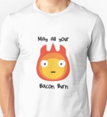 Howls moving castle - Calcifer - May all your bacon burn. Unisex T-Shirt