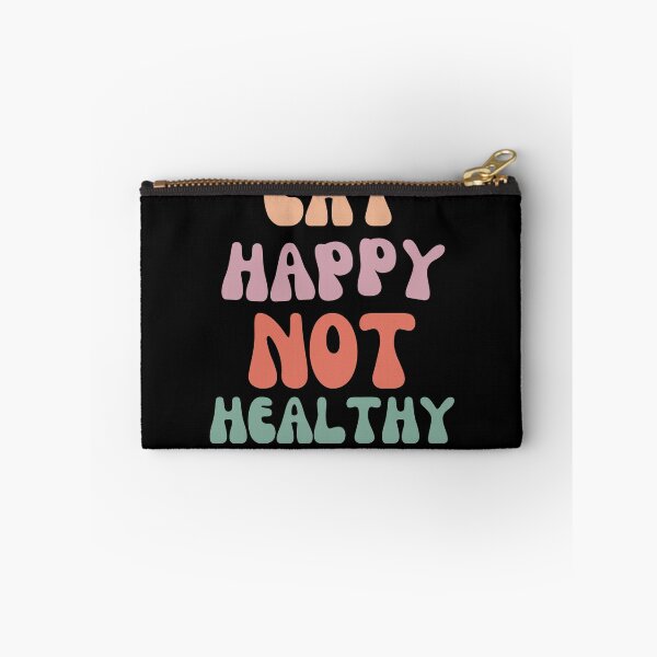 Item preview, eat happy not healthy designed and sold by DzynLand.