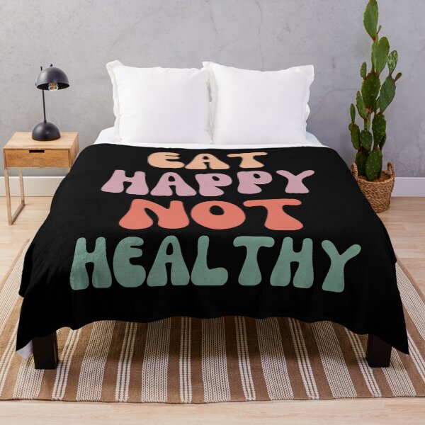 Item preview, eat happy not healthy designed and sold by DzynLand.