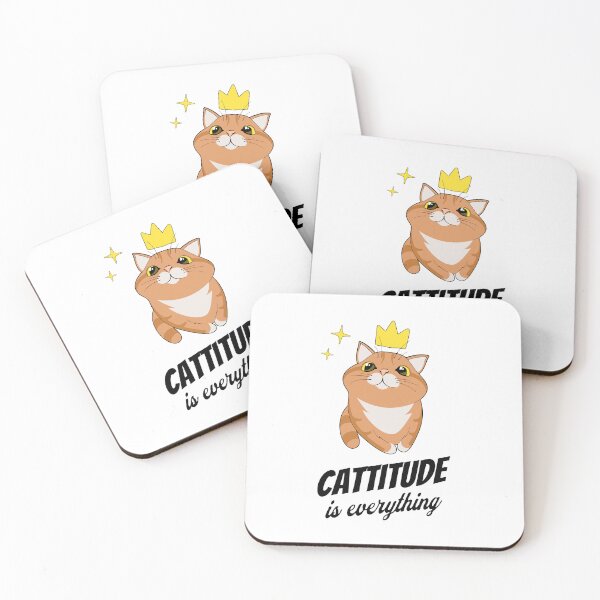 Item preview, Cattitude is everything  designed and sold by bosilvercat.