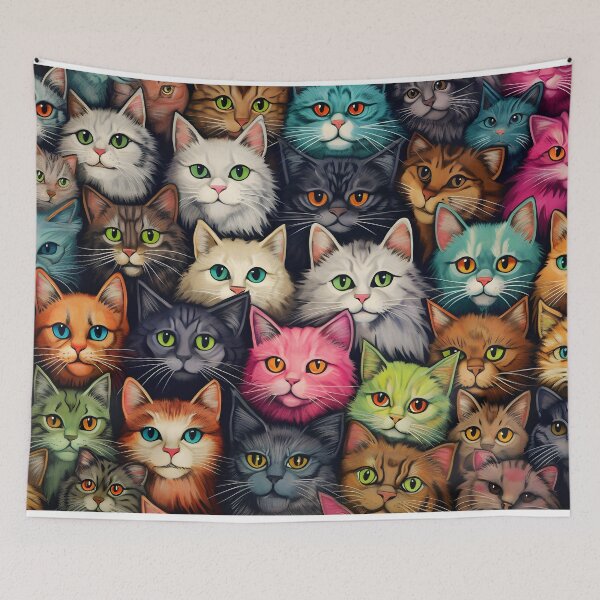 Item preview, Colorful Cat Carnival designed and sold by NXTprints.
