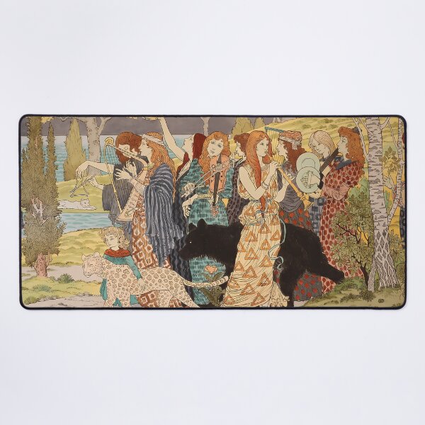 Item preview, Eugène Grasset, Félix Gaudin, panel decorativo, Harmony, Art Nouveau designed and sold by NouveauEra.