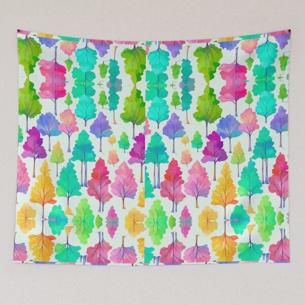 Item preview, Colorful Tree Pattern MishMash designed and sold by SchmancyPrints.