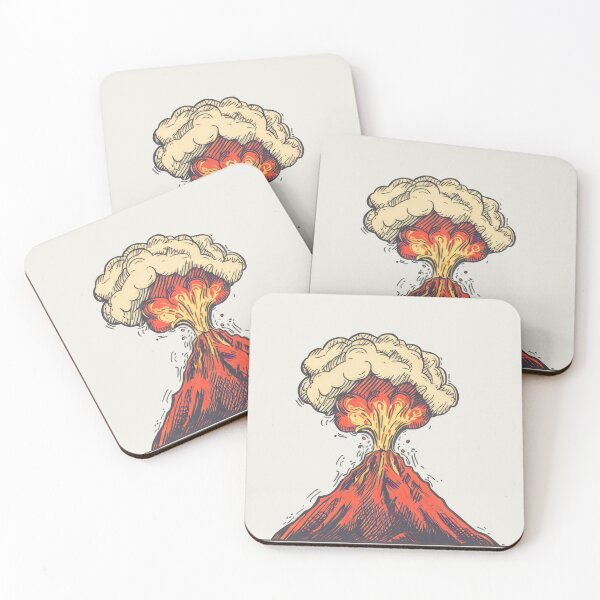 Item preview, Retro Erupting Volcano designed and sold by pocketart2023.