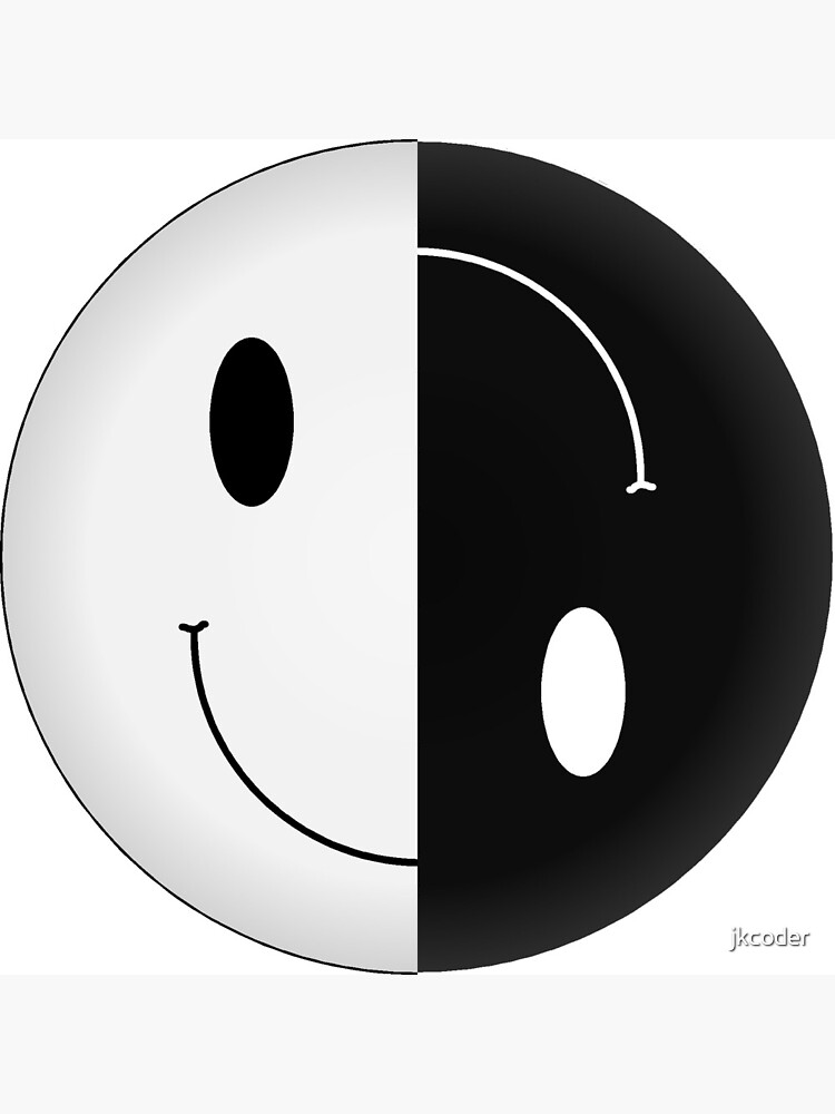 Yin Yang Smiley Greeting Card By Jkcoder Redbubble - roblox yin yang
