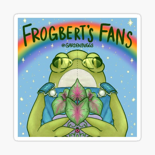 Item preview, Frogbert’s fans official fan club sticker designed and sold by GardenBuggs.