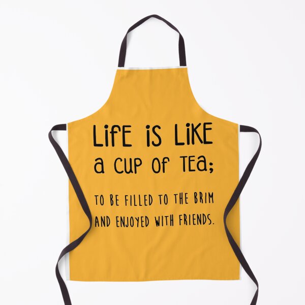 Item preview, Life is like a cup of tea Poster - Tea Quotes - Tea Poster - Life Quotes - Quote Poster - Yellow designed and sold by Studio Grafiikka.