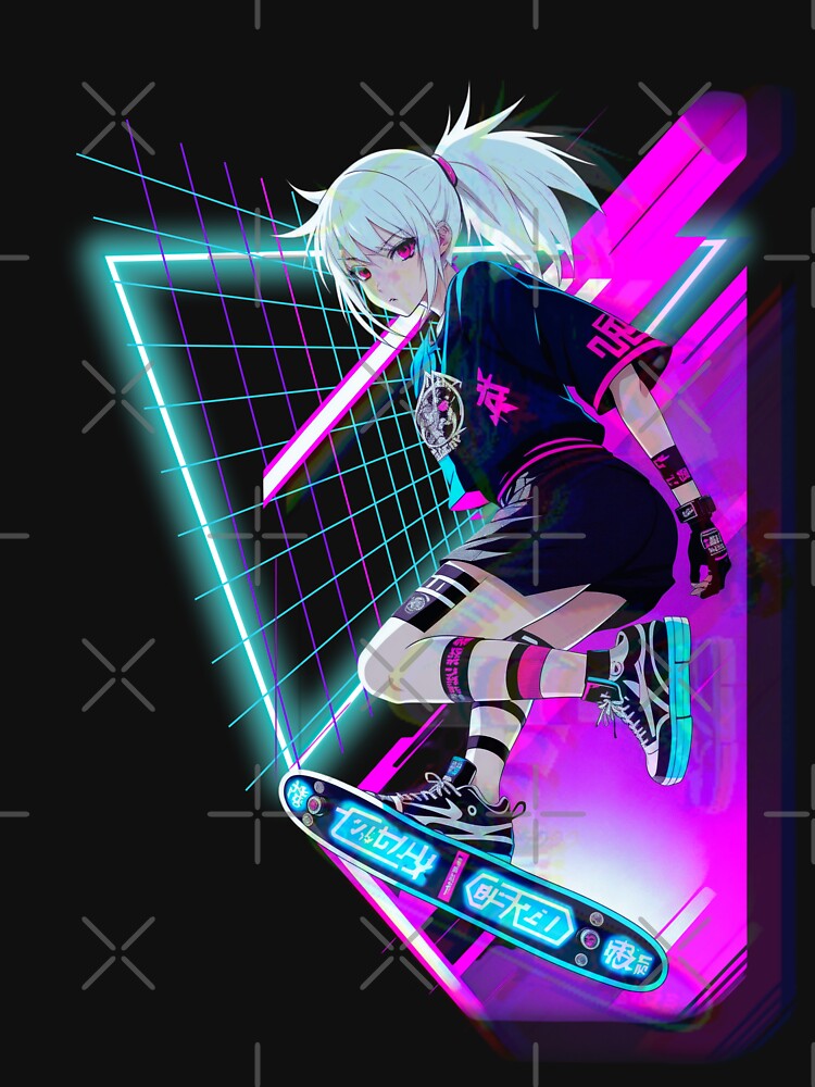 anime art , anime girl , streetwear , skateboard | Sticker