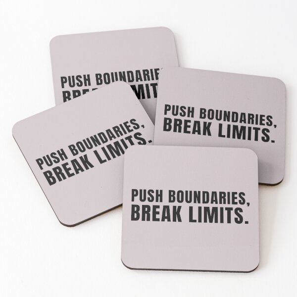 Item preview, Push boundaries, break limits. designed and sold by KMQN.