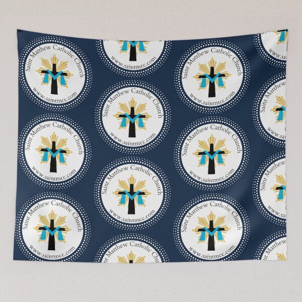 Item preview, St. Matthew Catholic Church Logo with website designed and sold by SaintMCC.
