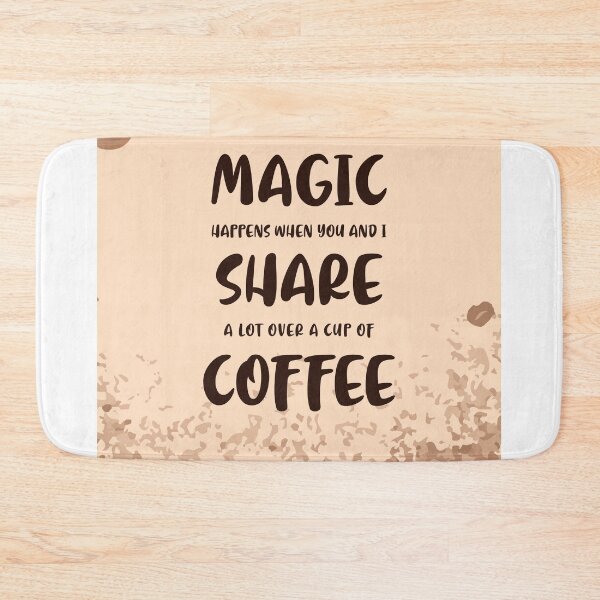Item preview, Magic Happens over Coffee Poster - Coffee Quotes - Coffee Poster - Cafe Decor - Coffee Lover Gifts designed and sold by Studio Grafiikka.